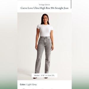 NEW Abercrombie & Fitch Curve Love Jeans